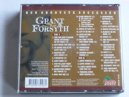 Grant &amp; Forsyth - Hun grootste Successen (2 CD)