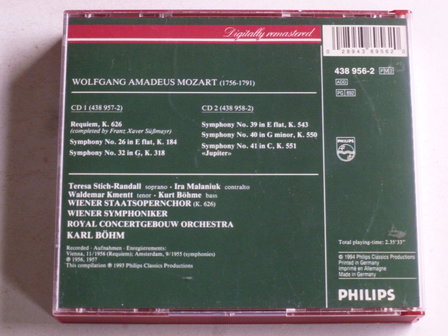 Mozart - Requiem, Symphony / Karl B&ouml;hm conducts (2 CD)