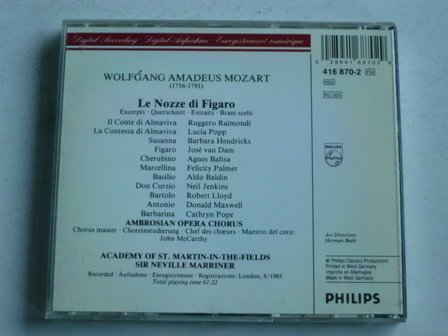 Mozart - Le Nozze di Figaro highlights / Sir Neville Marriner