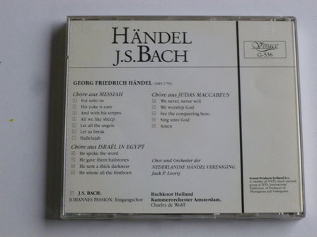 H&auml;ndel / J.S. Bach - Ber&uuml;hmte Chorwerke / Nederlandse H&auml;ndelvereniging