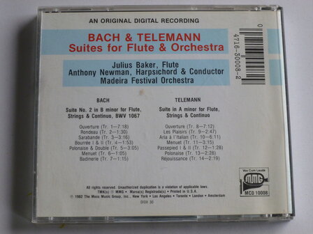 Bach &amp; Telemann - Suites for Flute / Julius Baker, Anthony Newman (usa)