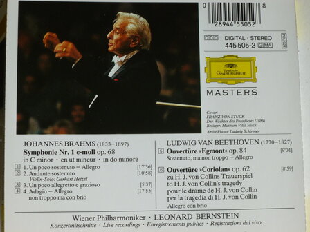 Brahms - Symphonie no. 1 / Bernstein