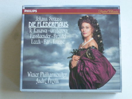 Straus - Die Fledermaus / Te Kanawa, Tom Krause, Fassbaender, Andre Previn (2 CD)