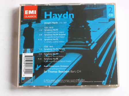 Haydn - Symphonies 93-98 / Sir Thomas Beecham (2 CD)