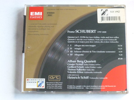 Schubert - String Quintet / Alan Berg Quartett, Heinrich Schiff