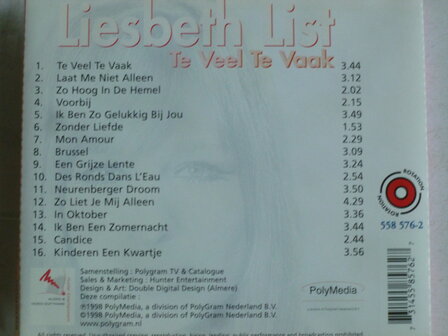 Liesbeth List - Te Veel Te Vaak