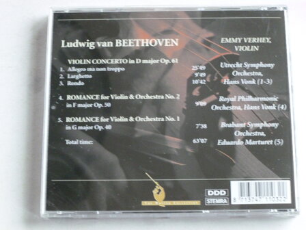 Beethoven - Violin Concerto / Emmy Verhey, Hans Vonk, Marturet