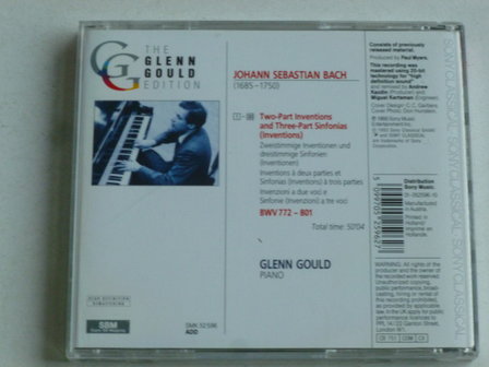 Bach - 2 &amp; 3 part Inventions / Glenn Gould