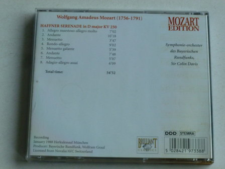 Mozart - Haffner Serenade / Sir Colin Davis