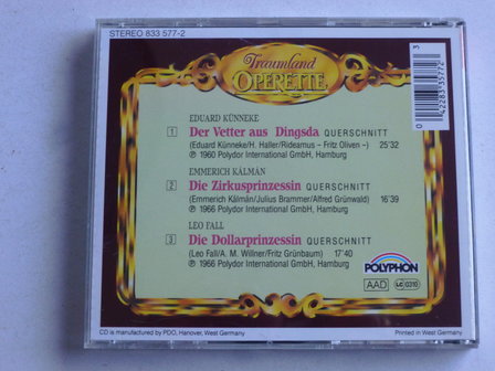 Traumland Operette - Die Dollarprinzessin, Die Zirkusprinzessin, Der Vetter aus Dingsda