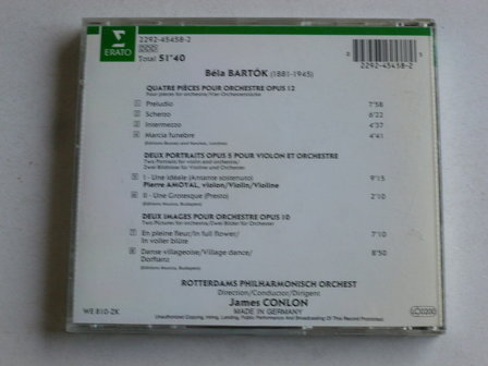 Bartok - 4 Pieces, 2 Portraits, 2 Images / Pierre Amoyal, James Conlon