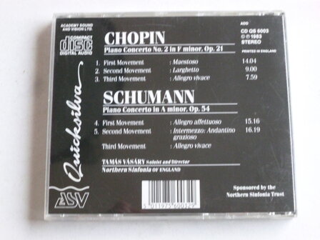 Chopin - Piano Concert 2, Schumann  / Tamas Vasary