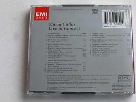 Maria Callas - Live in Concert (2 CD)