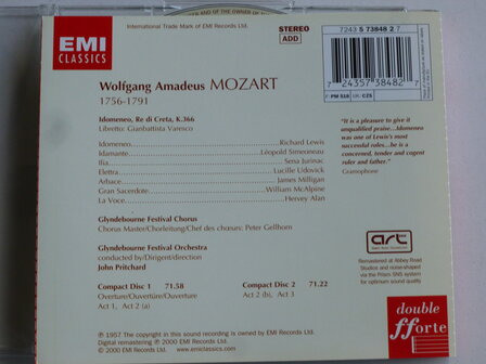 Mozart - Idomeneo / John Pritchard (2 CD)