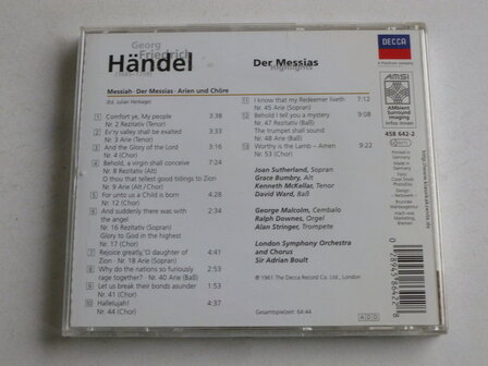 H&auml;ndel - Der Messias / Sir Adrian Boult