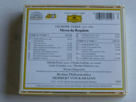 Verdi - Requiem / Christa Ludwig, Mirella Freni, Herbert von Karajan (2 CD)