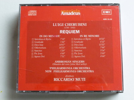 Cherubini - I Requiem / Riccardo Muti (2 CD)