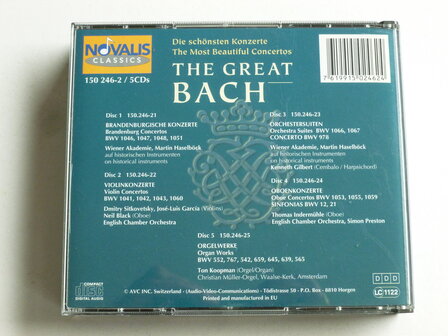 Bach - Die Sch&ouml;nsten Konzerte / The Great Bach (5 CD)