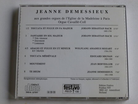 Jeanne Demessieux - Madeleine a Paris / Vol II