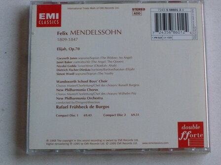 Mendelssohn - Elijah / Rafael Fr&uuml;hbeck de Burgos (2 CD)