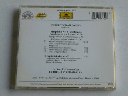 Tschaikowsky - Symphonie nr. 4 / Herbert von Karajan