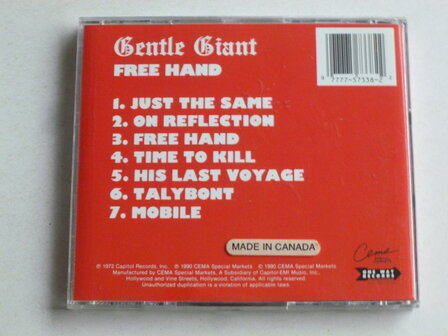 Gentle Giant - Free Hand