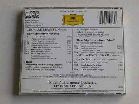 Bernstein conducts Bernstein / Rampal, Rostropovich, Bernstein