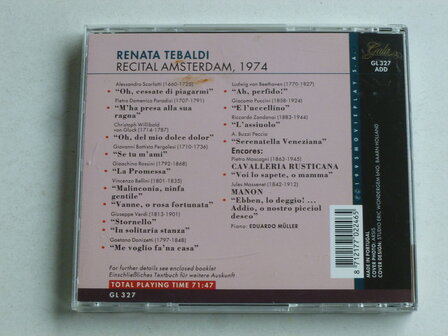 Renata Tebaldi - Recital Amsterdam Concertgebouw 1974