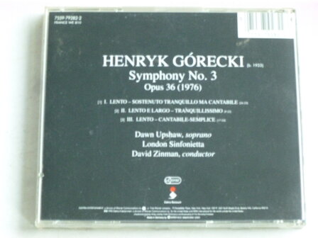 Gorecki - Symphony no. 3 / David Zinman