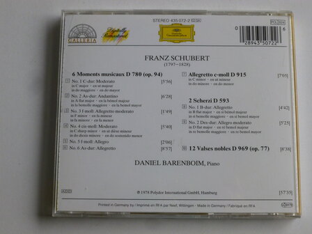 Schubert - 6 Moments Musicaux / Daniel Barenboim