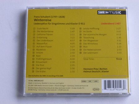 Schubert - Winterreise / Hermann Prey, Helmut Deutsch