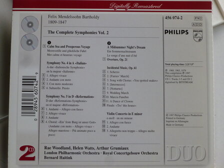 Mendelssohn - The Complete Symphonies vol.2 / Bernard Haitink (2 CD)