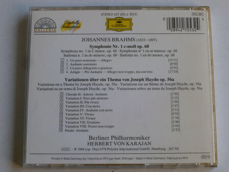 Brahms - Symphonie no.1 / Herbert von Karajan