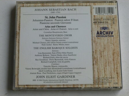 Bach - St. John Passion / John Eliot Gardiner