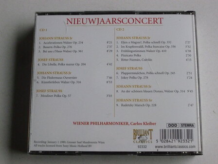 Nieuwjaarsconcert - Wiener Philharmoniker / Carlos Kleiber (2 CD)