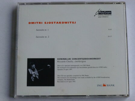 Sjostakowitsj - Jazzsuite 1 &amp; 2 , Live / Riccardo Chailly