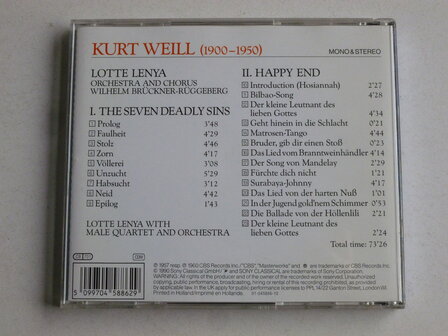 Kurt Weill - The Seven deadly sins / Lotte Lenya