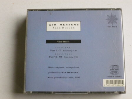 Wim Mertens - Vita Brevis / Alle Dinghe (2 CD)