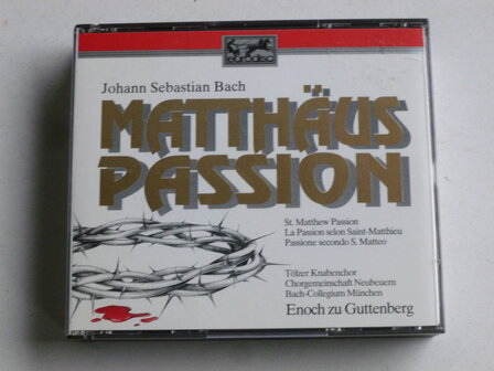 Bach - Matth&auml;us Passion / Jard van Nes, Enoch zu Guttenberg (3 CD)