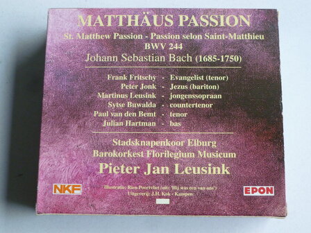 Bach - Matth&auml;us Passion / Florilegium Musicum, Pieter Jan Leusink (3 CD)