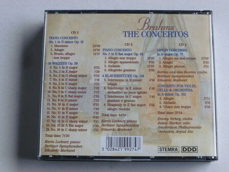 Brahms - The Concertos / Emmy Verhey, Janos Starker (3 CD)