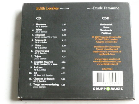 Edith Leerkes .....Etude Feminine (CD + CDR)