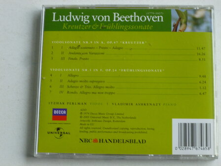 Beethoven - Kreutzer &amp; Fr&uuml;hlingssonate / Perlman, Vladimir Ashkenazy