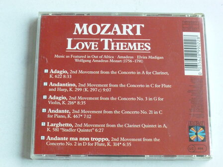 Mozart - Love Themes / Out of Africa, Amadeus, Elvira Madigan