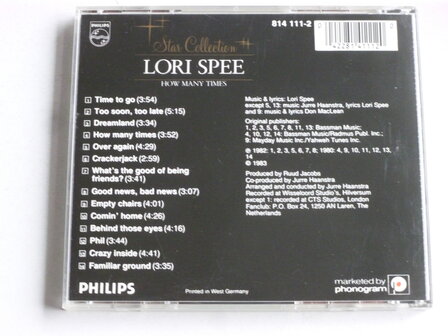 Lori Spee - How many times (star Collection)