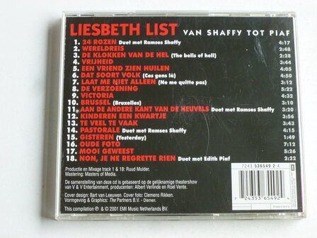 Liesbeth List - Van Shaffy tot Piaf