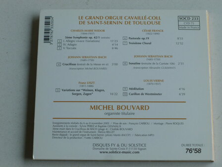 Le grand orgue Cavaille coll de Sait-Sernin de Toulouse / Michel Bouvard