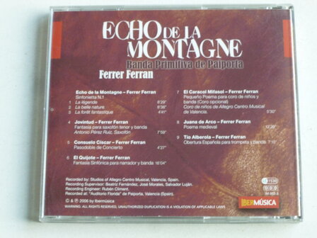 Ferrer Ferran - Echo de la Montagne