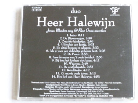 Duo Heer Halewijn - Levensliederen