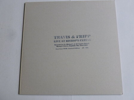 Travis &amp; Fripp - Live at Bishop&#039;s Cleeve (lim. edition) LP